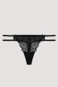 NA-KD Lingerie Dobbel stringtruse - Black