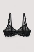 NA-KD Lingerie Koppe-BH med buedetaljer - Black