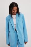 NA-KD Kraftig blazer - Blue