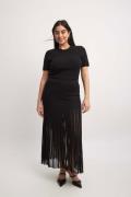 NA-KD Knitted Maxi Skirt - Black