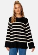 Object Collectors Item Ester LS Knit Top Black Stripes:Sandsh S