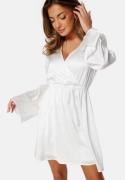 Bubbleroom Occasion Malique Satin Dress White XL