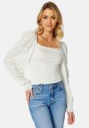 BUBBLEROOM Jayla smock top Offwhite M