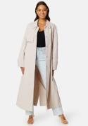 ONLY Lyng Mix Quiltted Trenchcoat Pumice Stone L
