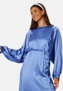 Bubbleroom Occasion Khrista Satin Dress Blue 3XL