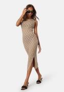 BUBBLEROOM Roselani Knitted Dress Light beige XS