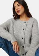 SELECTED FEMME Lulu LS knit short cardigan Light Grey Melange XL