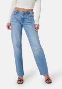 BUBBLEROOM Low Waist Straight Jeans Light blue 36