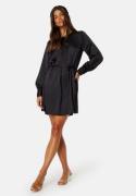 BUBBLEROOM Catalina Satin Dress Black 40