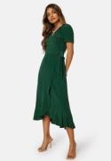 John Zack Short Sleeve Wrap Dress green XXL (UK18)