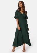 Happy Holly Ellinor Viscose Dress Dark green 40/42