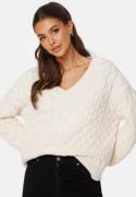 GANT Textured Cotton V-Neck Sweater Cream M