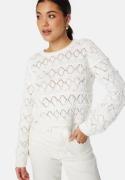 Object Collectors Item Liva L/S O-Neck Knit Pullover Cloud Dancer M