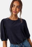 Happy Holly Broderie Anglaise Top Navy 32/34