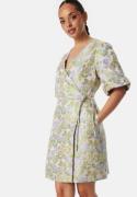 YAS Yaspanja SS Wrap Dress Patterned M