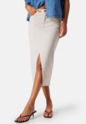 ONLY Onllola Long Slit Skirt Silver Lining XS