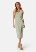 BUBBLEROOM Sleeveless Wrap Dress Dusty green S