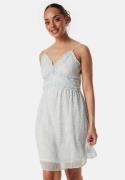 VERO MODA Vmsmilla singlet V frill dress White/Blue/Floral XS