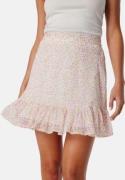 VERO MODA Vmsmilla high waist short skirt White/Pink/Floral XL
