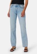 ONLY Onlbree low straight rhinest denim jeans Light Blue Denim 30/32