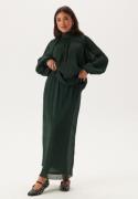 BUBBLEROOM Structured Maxi Skirt Dark green L