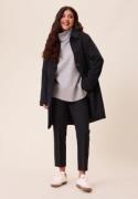 Happy Holly Straight Wool Blend Coat Black 48/50