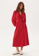 BUBBLEROOM Wrap Dress Dark red 34