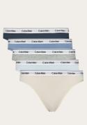 Calvin Klein Thong 5 Pack Grymrn/GRY HTR/P AIR/TROP/INKR XS