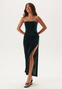 Bardot Everlasting Velour Midi Dress 185633 Emerald Gr 34(UK6)