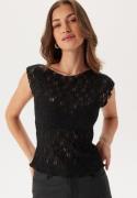 BUBBLEROOM Lace Top Black XS