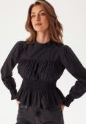 ONLY Onlella L/S O-NECK SMOCK TOP O Black XS