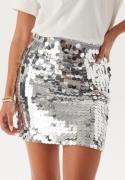 ONLY Onlnancy Sequin Skirt silver S