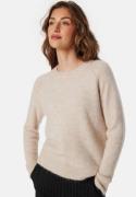 SELECTED FEMME Slflulu LS Knit O-Neck Birch Detail:MELANGE S