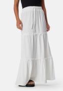 BUBBLEROOM Flounce Maxi Skirt Offwhite S