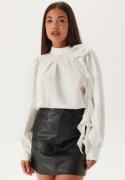 VERO MODA Vmbailey Ls Frill Top Wvn Snow White S