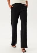 BUBBLEROOM Soft Suit Wide Trousers Black/Striped M