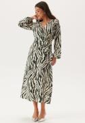 BUBBLEROOM Wrap Dress Zebra M