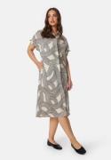 Object Collectors Item Objjulia Ss Shirt Dress Sandshell/AOP BLACK LIN...