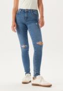 Pieces Pcdana Mw Dest Skinny Medium Blue Denim L/30