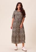 Happy Holly Tris Butterfly Sleeve Dress Leopard 52/54