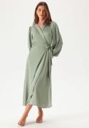 VILA Vienna Ravenna L/S Ankle Wrap Dress Green Milieu 38