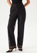 Pieces Pcbosulla Hw Lace Wide Pant Black L