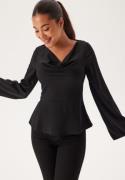 BUBBLEROOM Drapy Blouse Black 34