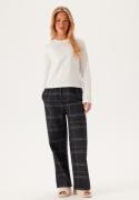 Calvin Klein L/S Tee & Pant Sleep Set Sn1 White (tee)/CHARCOAL GREYH S