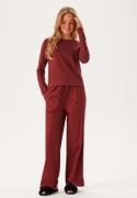 Calvin Klein L/S SLEEP SET (COTTON TEE/PANT) Geq Syrah (tee) / Syrah L