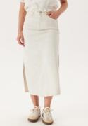 VILA Vinus Hw Midi Denim Skirt Cloud Dancer S