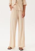 Happy Holly Soft Wide Leg Pants Light beige 40/42