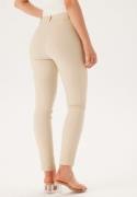 BUBBLEROOM Selene Stretchy Ankle Push-Up Trousers Light beige 40