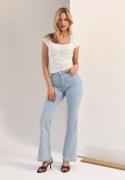 BUBBLEROOM High Flare Superstretch Jeans Bleached denim 46