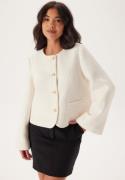 Chiara Forthi Wide Sleeve Bouclé Jacket Offwhite XL